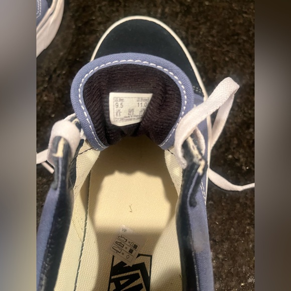 Vans Men's Black and Navy Sneakers - Picture 4 of 4